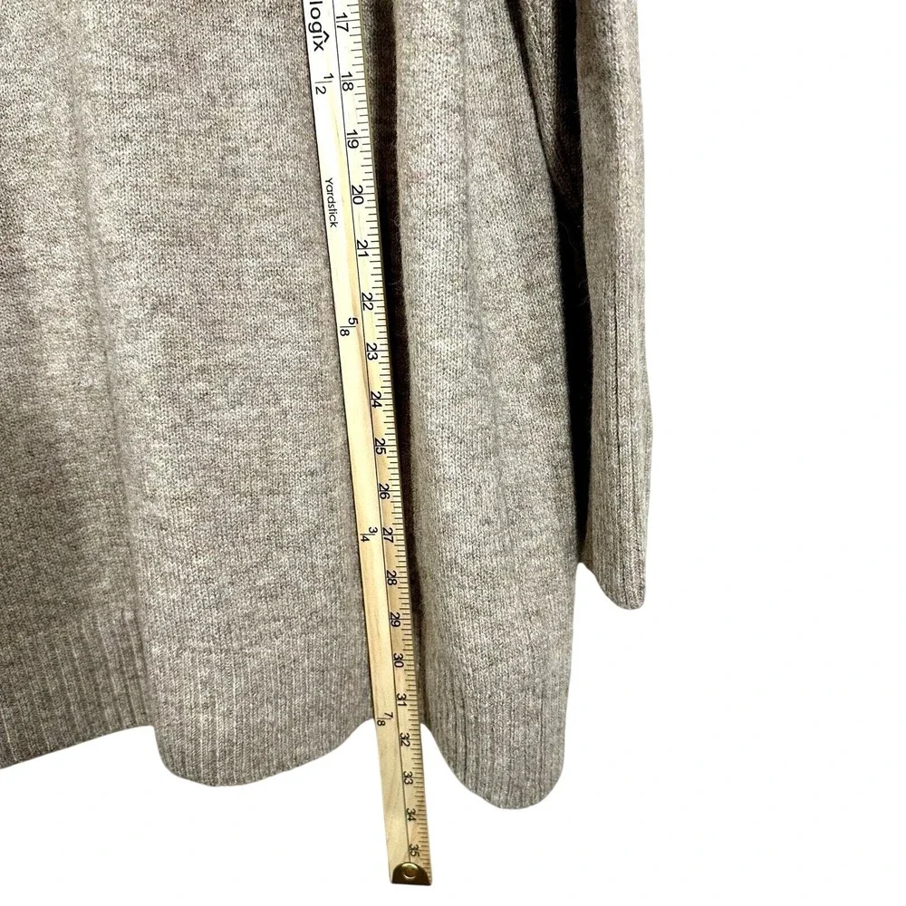 Shop Stevie Womens Oatmeal Heather Open Front Cardigan Sweater Large Pockets‎